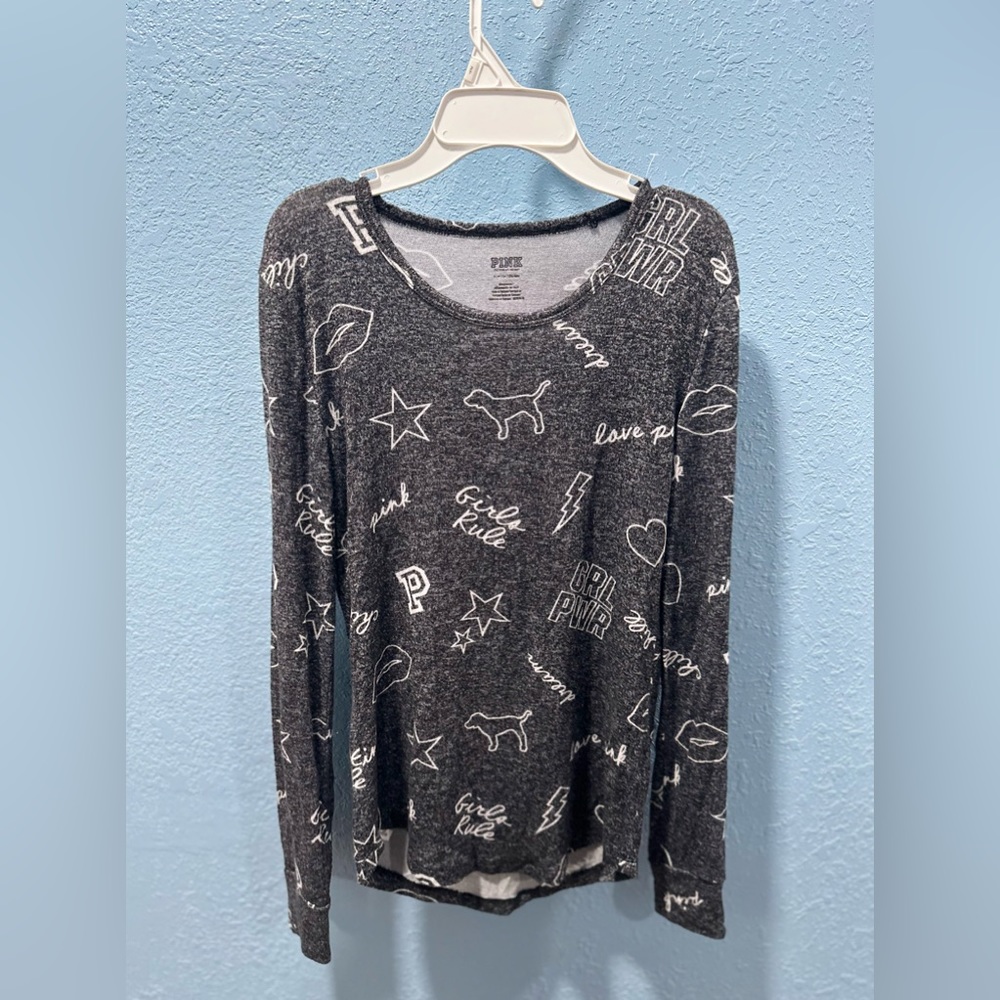 PINK light weight long sleeve top